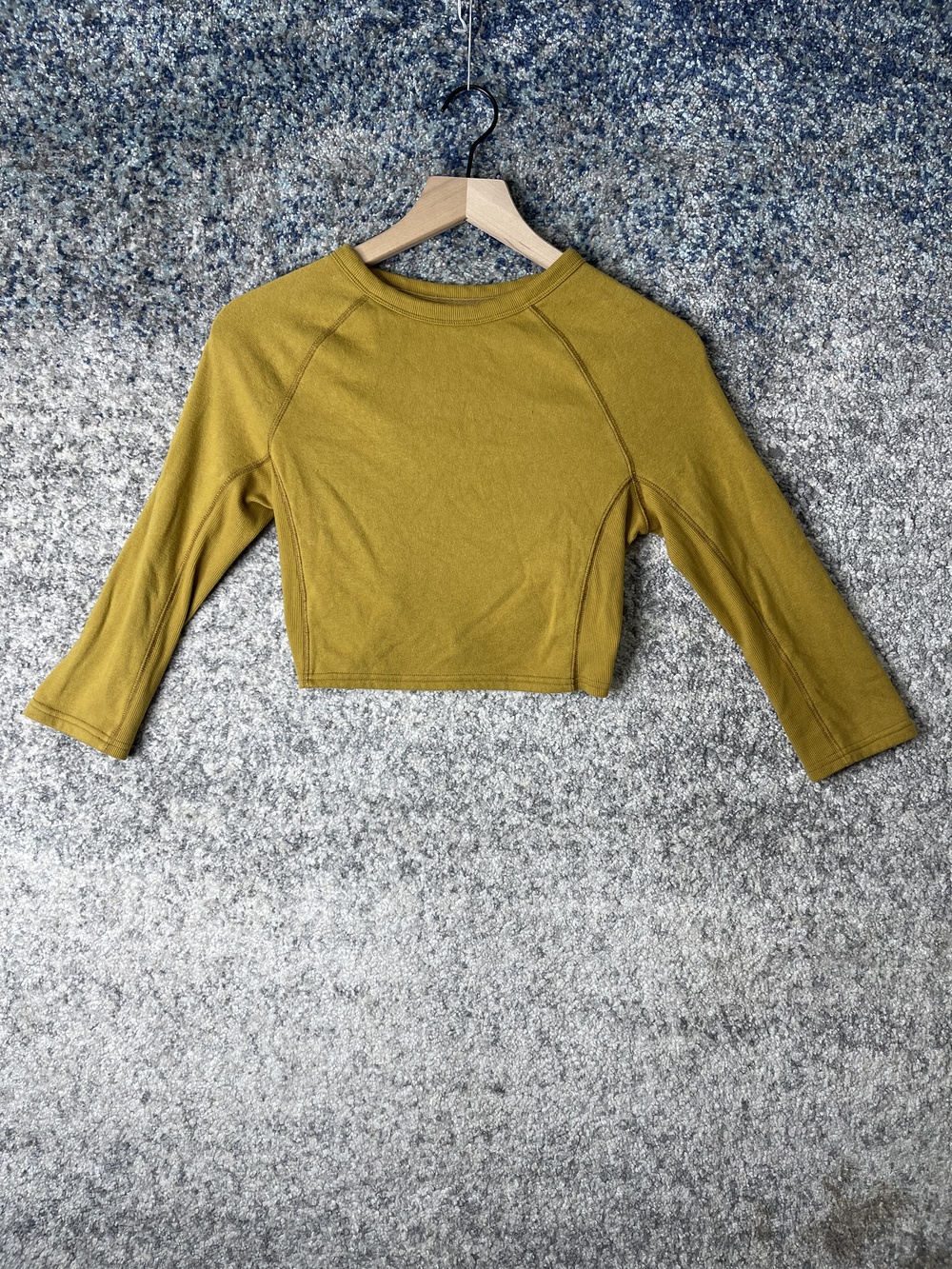Farm Rio Pullover Sweatshirt Womens Small Open Back Circle Cutout Long Sleeve